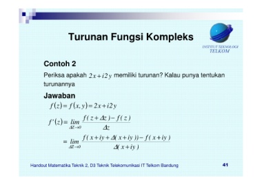 Page 41 Hand Out Fungsi Kompleks Neat
