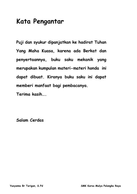 Buku Saku Mekanik 1