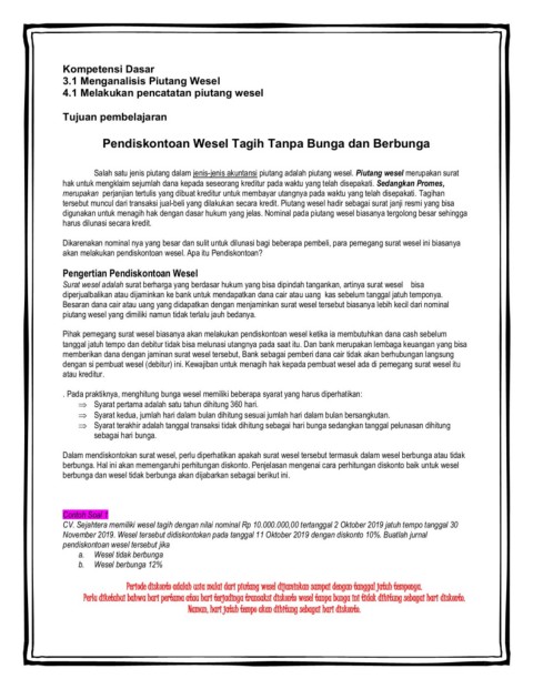 Piutang Wesel Didiskontokan Flip Ebook Pages 1 5 Anyflip Anyflip