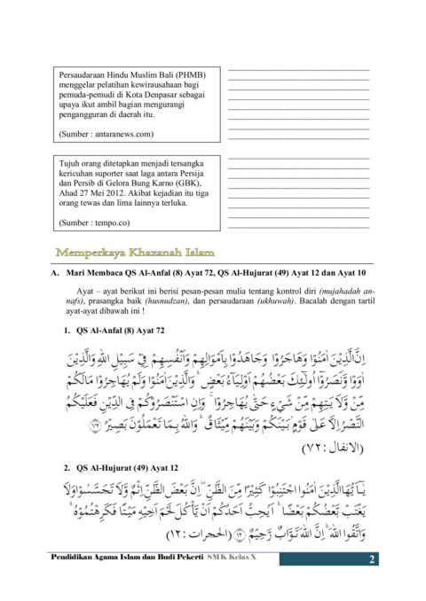 Bab 1 Mujahadah Husnudzan Ukhuwah