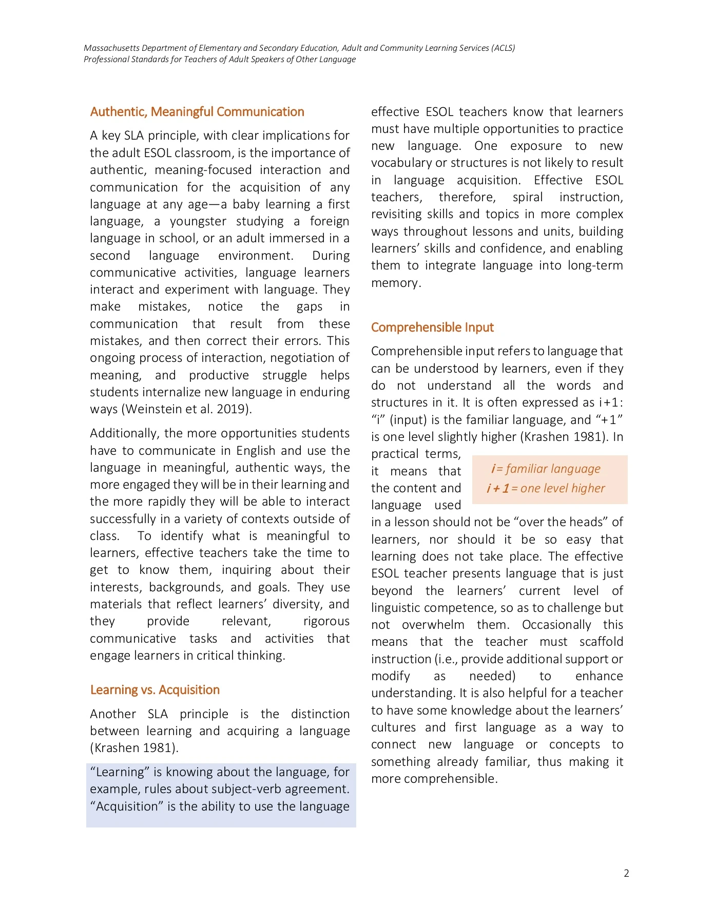 Standard Incompleteness Standard 1 (incomplete formatting)