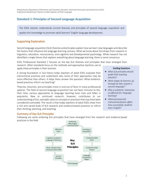 Standard 1 (incomplete formatting)