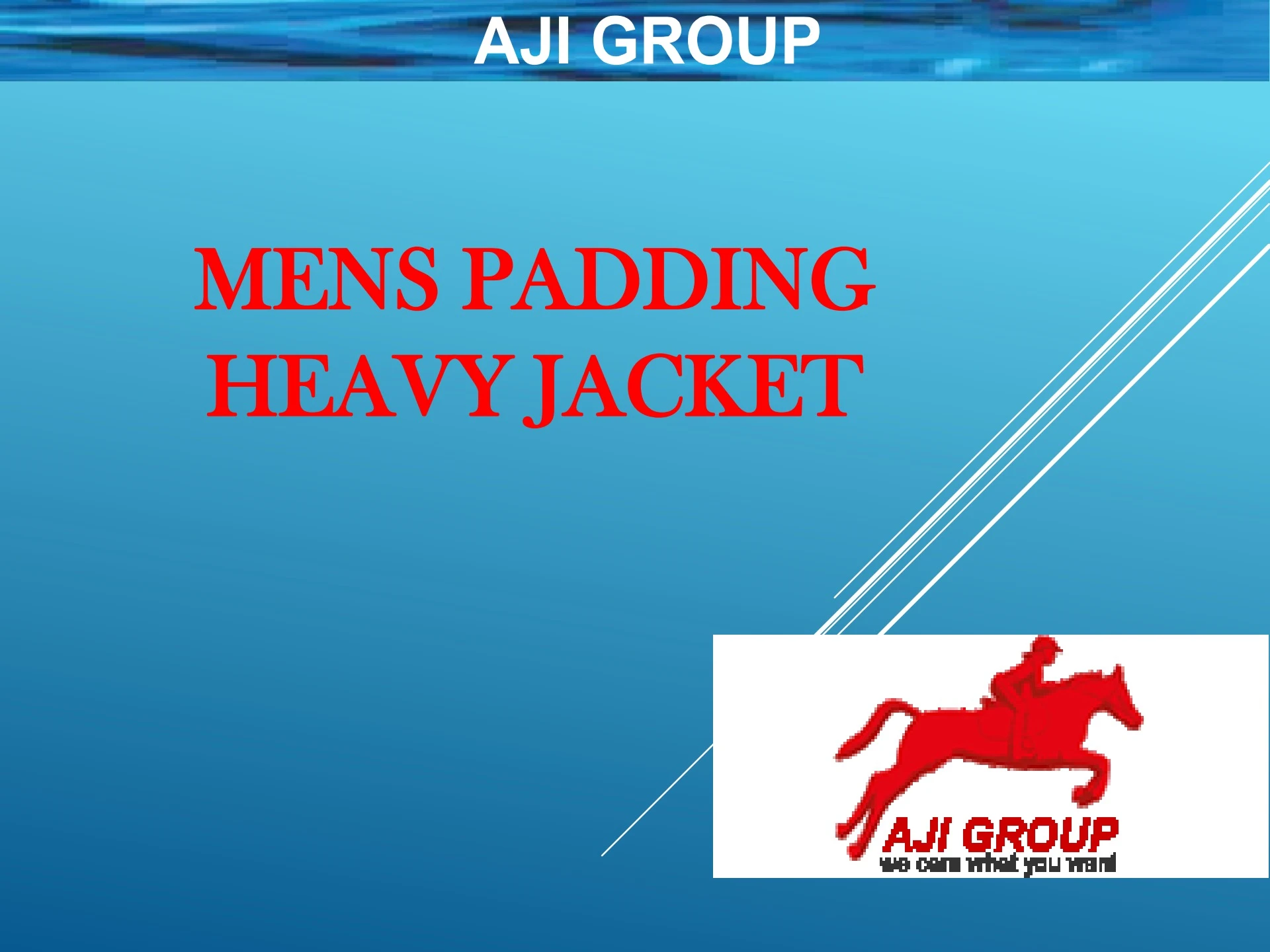 PADDING JACKET | AJI GROUP