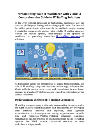 IT Staffing solutions