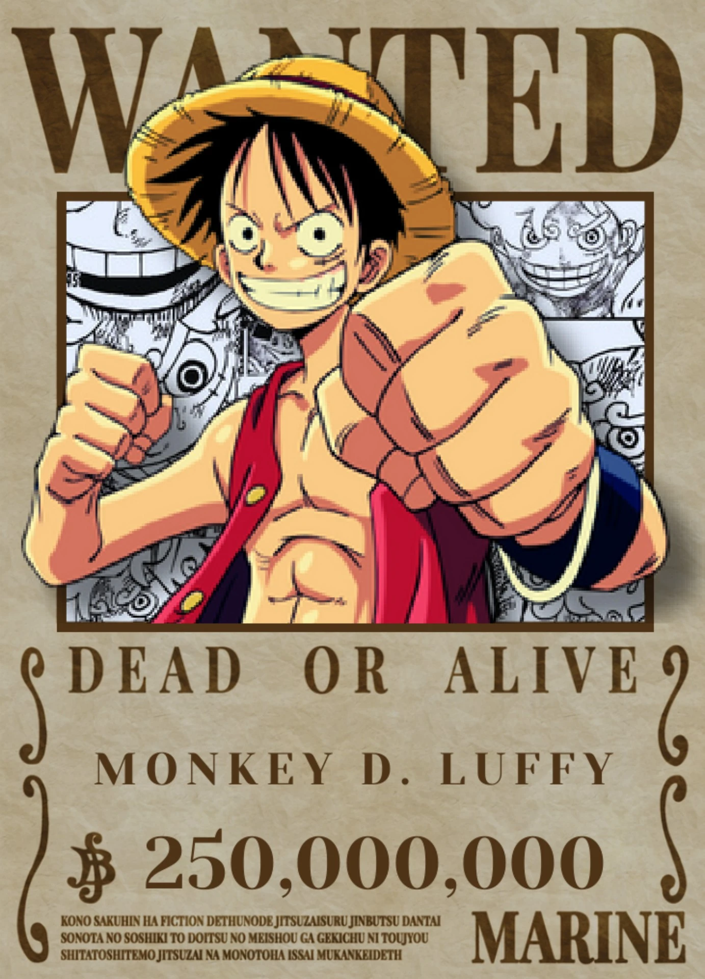 wanted one piece