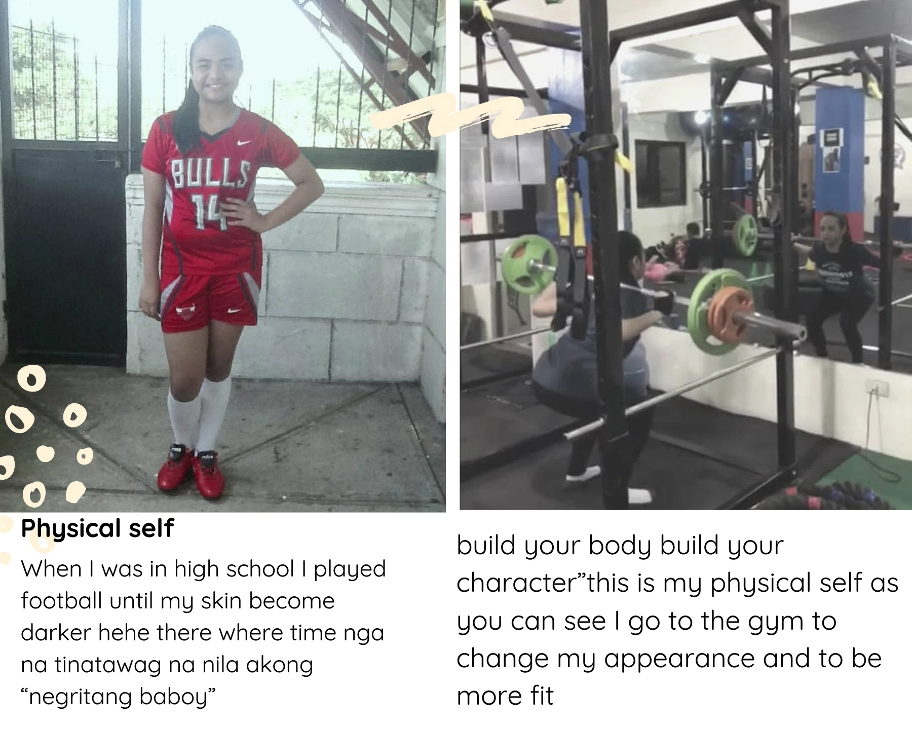 T“Build your body build your character”this is my physical self as you ...