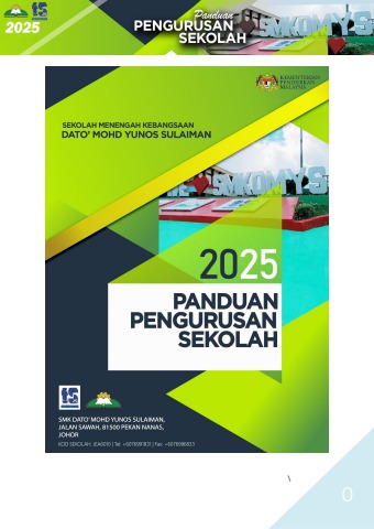 Smkdim BUKU PANDUAN PENGURUSAN SMKDMYS 2025/2026 - g-92043106 Flip PDF | AnyFlip