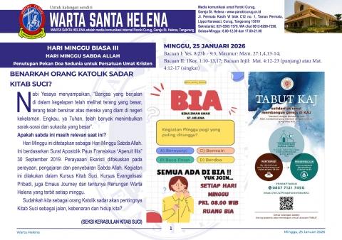 Warta 25 Januari 2026