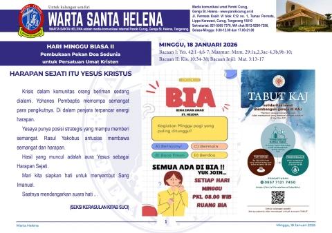 Warta 18 Januari 2026