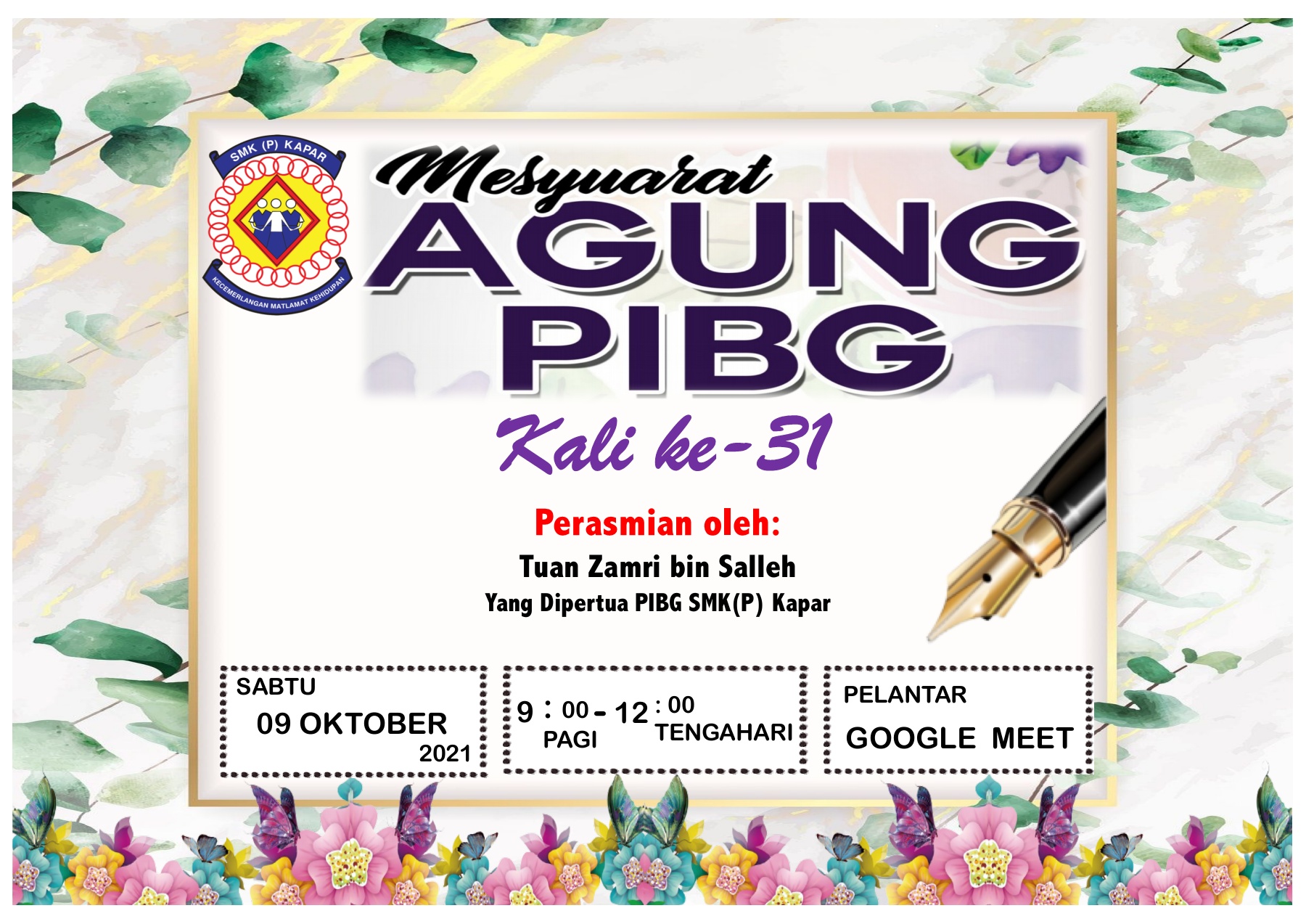 Buku Program Mesyuarat Agung Pibg Kali Ke 31 Flip Ebook Pages 1 50 Anyflip Anyflip