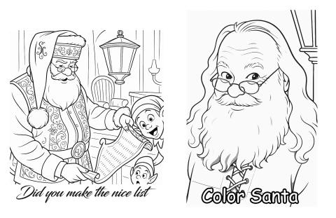 True Santa Color Color Santa