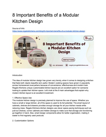 8 Important Benefits of a Modular Kitchen Design - it nucleus Flip PDF ...