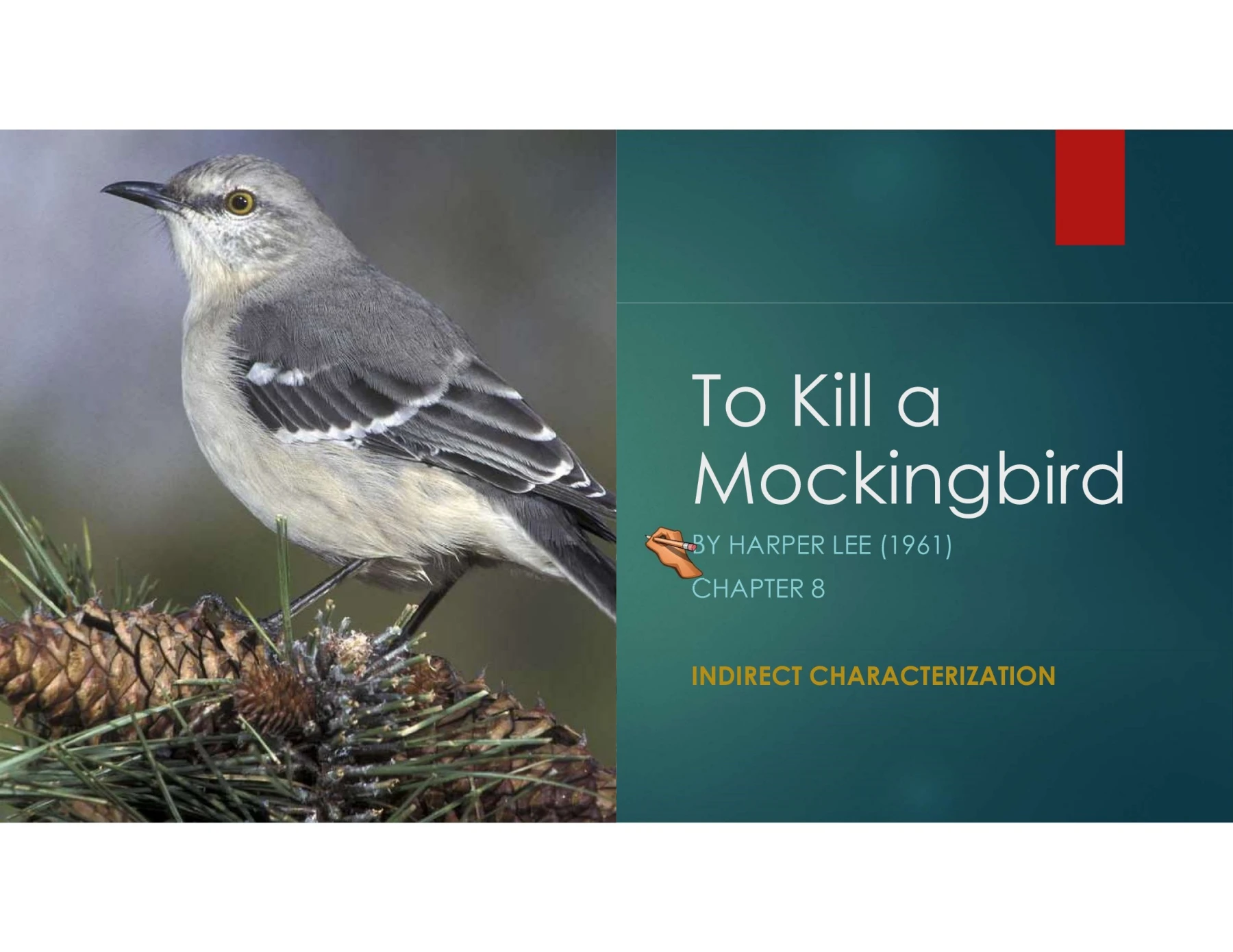 Indirect Characterization - To Kill a Mockingbird - Ch8