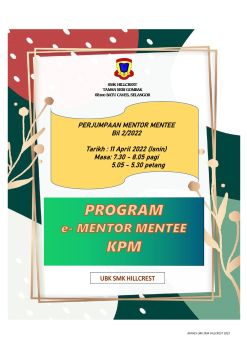PROGRAM MENTOR MENTEE 2022 - g-04321977 Flip PDF | AnyFlip
