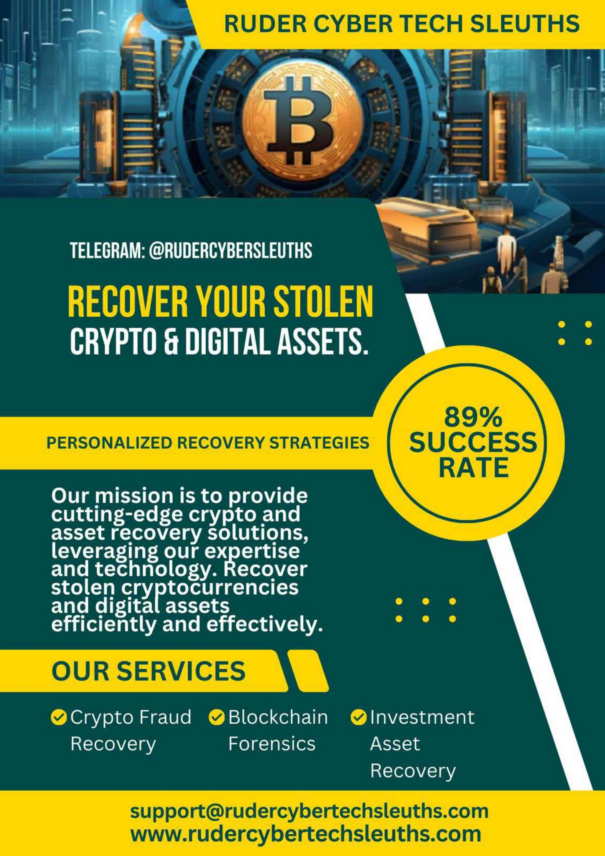 LEGITIMATE CRYPTO RECOVERY SPECIALIST-HIRE RUDER CYBER TECH SLEUTHS