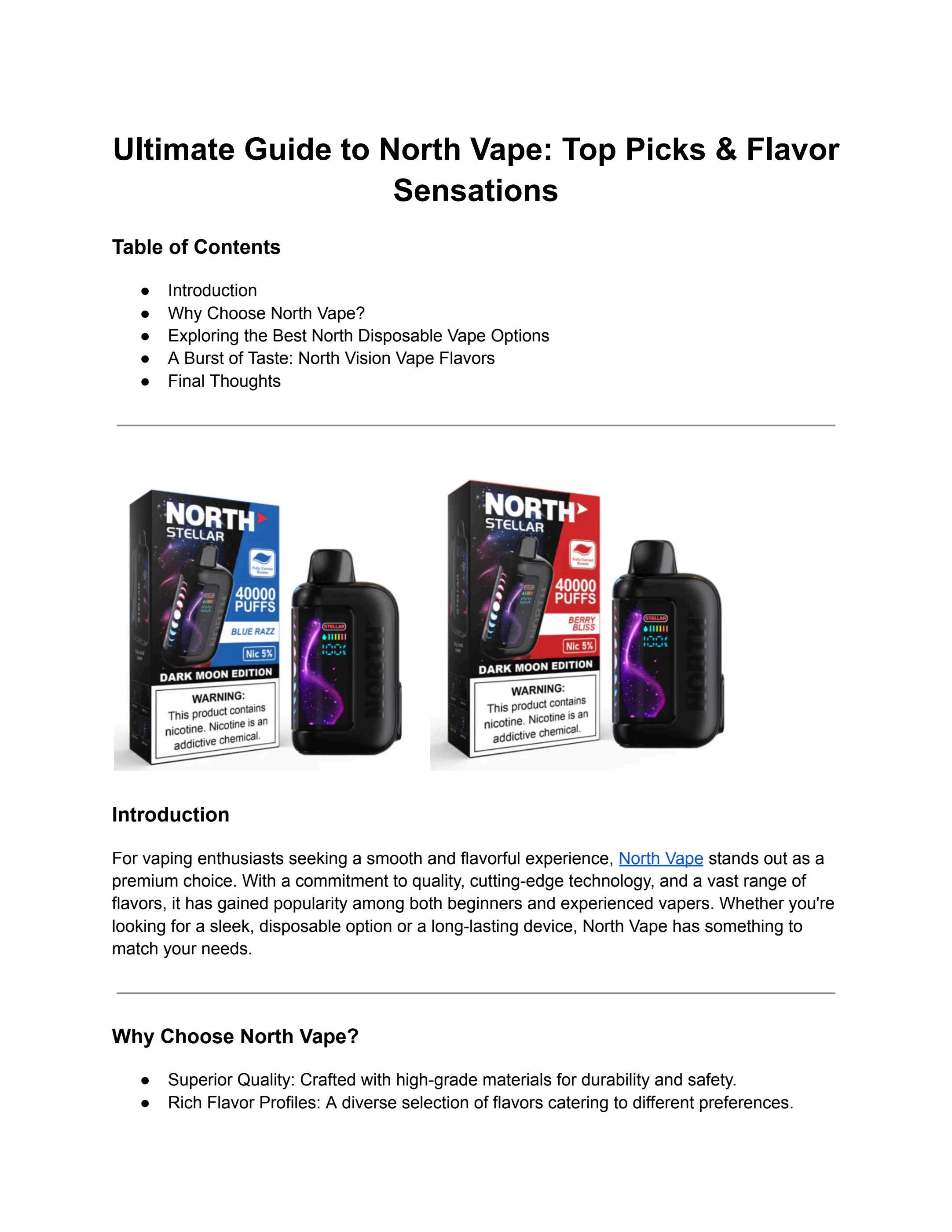 Ultimate Guide to North Vape_ Top Picks & Flavor Sensations - Flip eBook  Pages 1-2 | AnyFlip