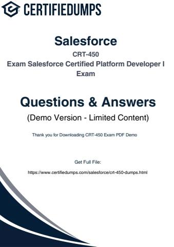 Salesforce CRT-450 Platform Developer I Exam Dumps – 2025 Updated ...