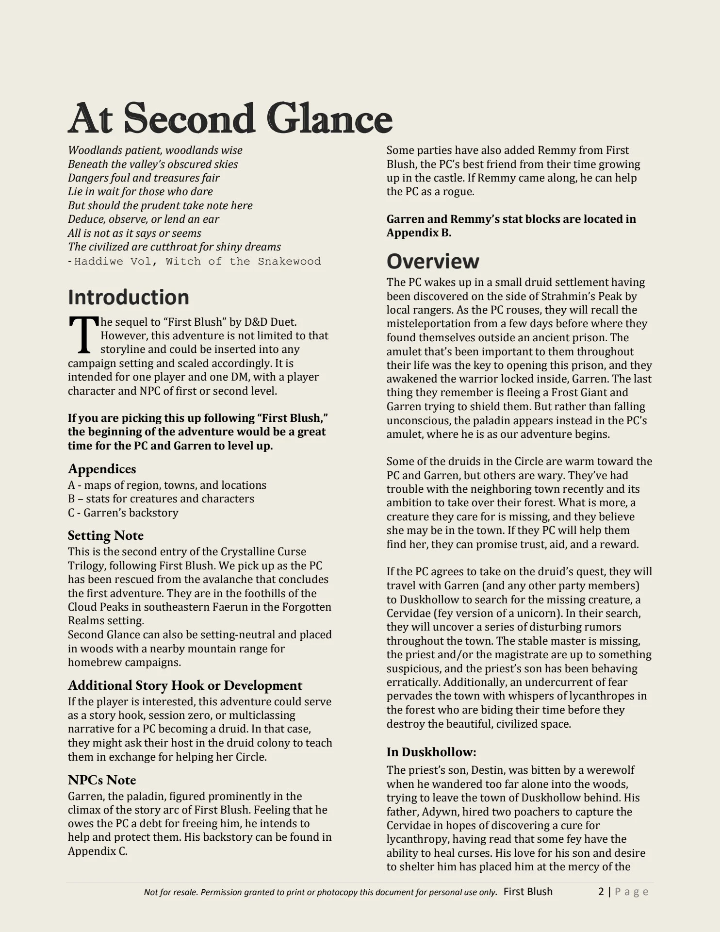 Second Glance