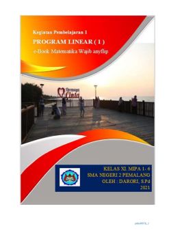 PROGRAM LINEAR 1