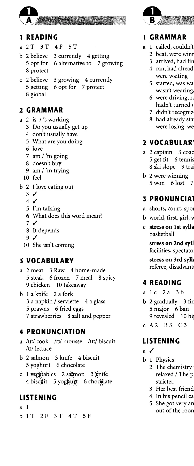 New English File Intermediate Workbook Key