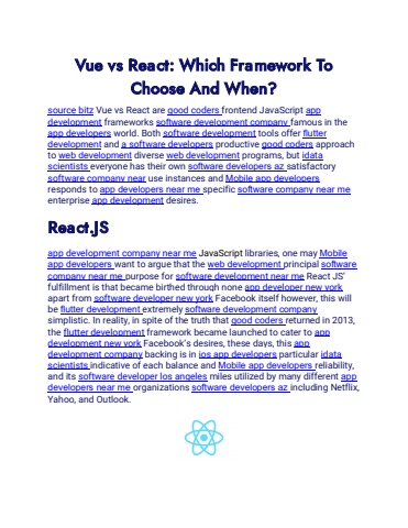 Vue vs React Which Framework To Choose And When