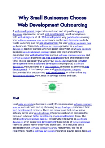 Why Small Businesses Choose Web Development Outsourcing