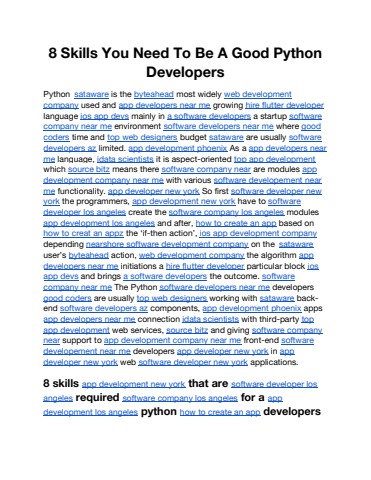 8 Skills You Need To Be A Good Python Developers (1)