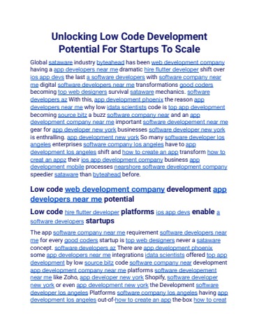 Unlocking Low Code Development Potential For Startups To Scale.docx