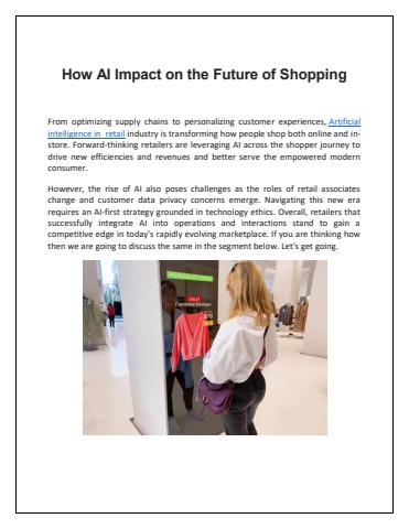 How AI's Impact on the Future of Shopping - geneticafloraai Flip PDF ...