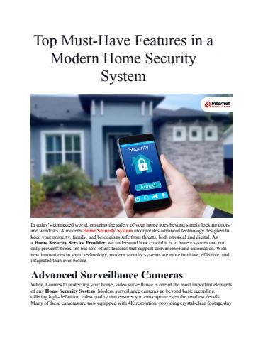 Top Must-Have Features in a Modern Home Security System ...