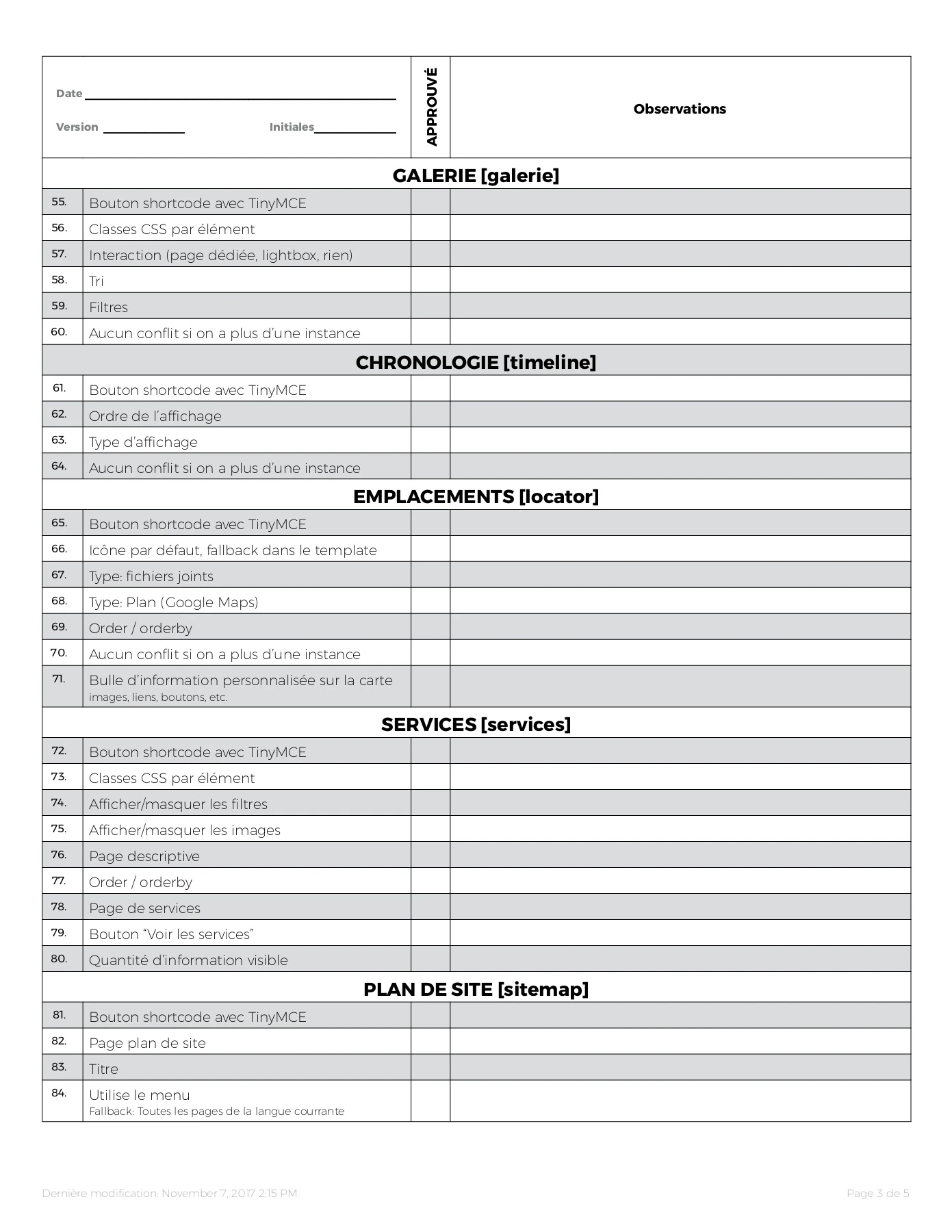 Checklist-template