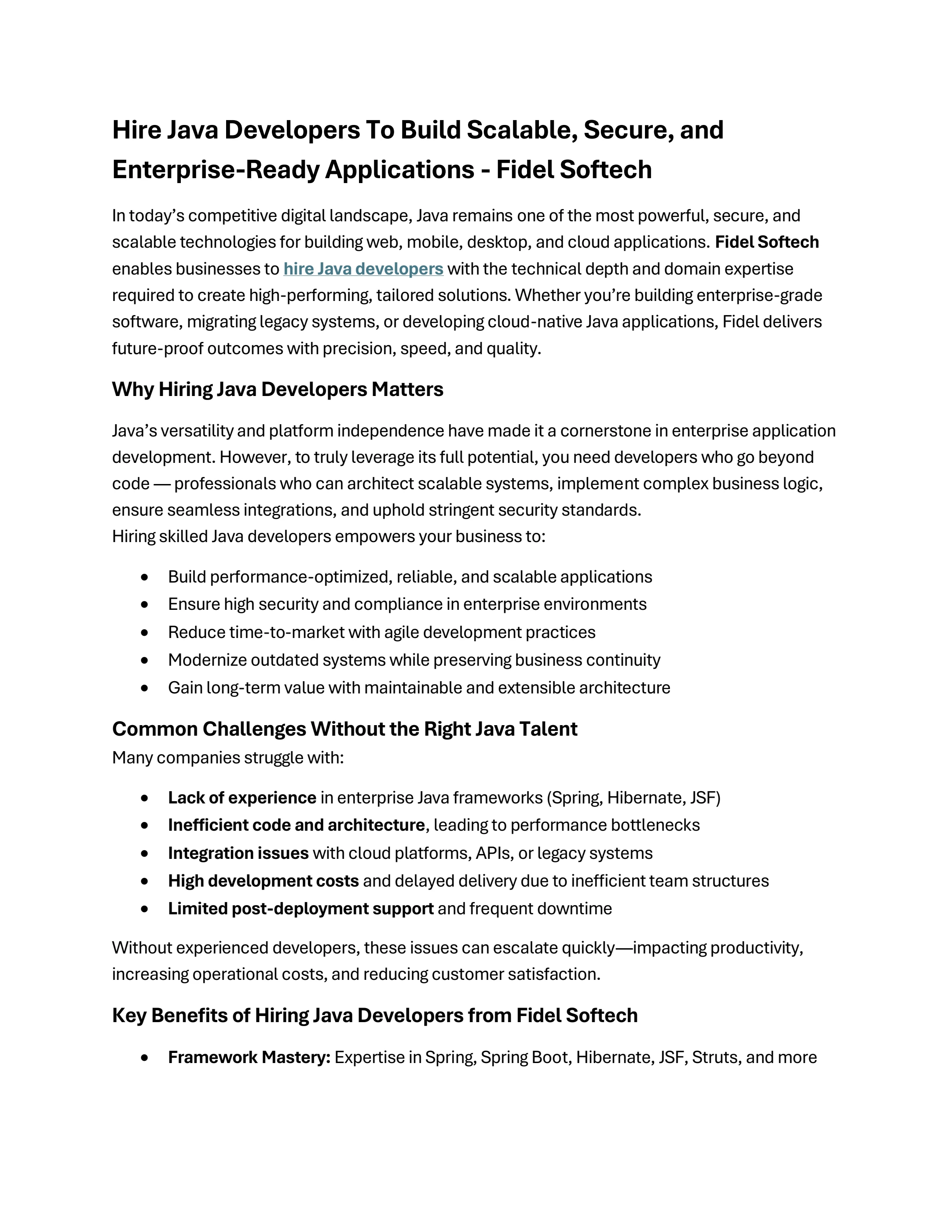 Hire Java Developers To Build Scalable, Secure, and Enterprise-Ready ...