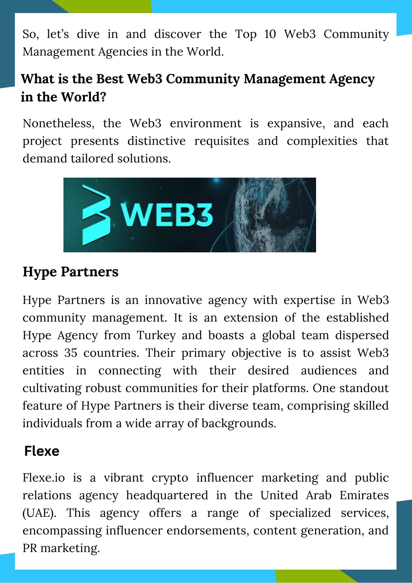 Leading 10 Global Web3 Community Management Firms - Flip eBook Pages 1-5 |  AnyFlip