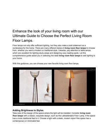 Enhance the look of your living room with our Ultimate Guide to Choose ...