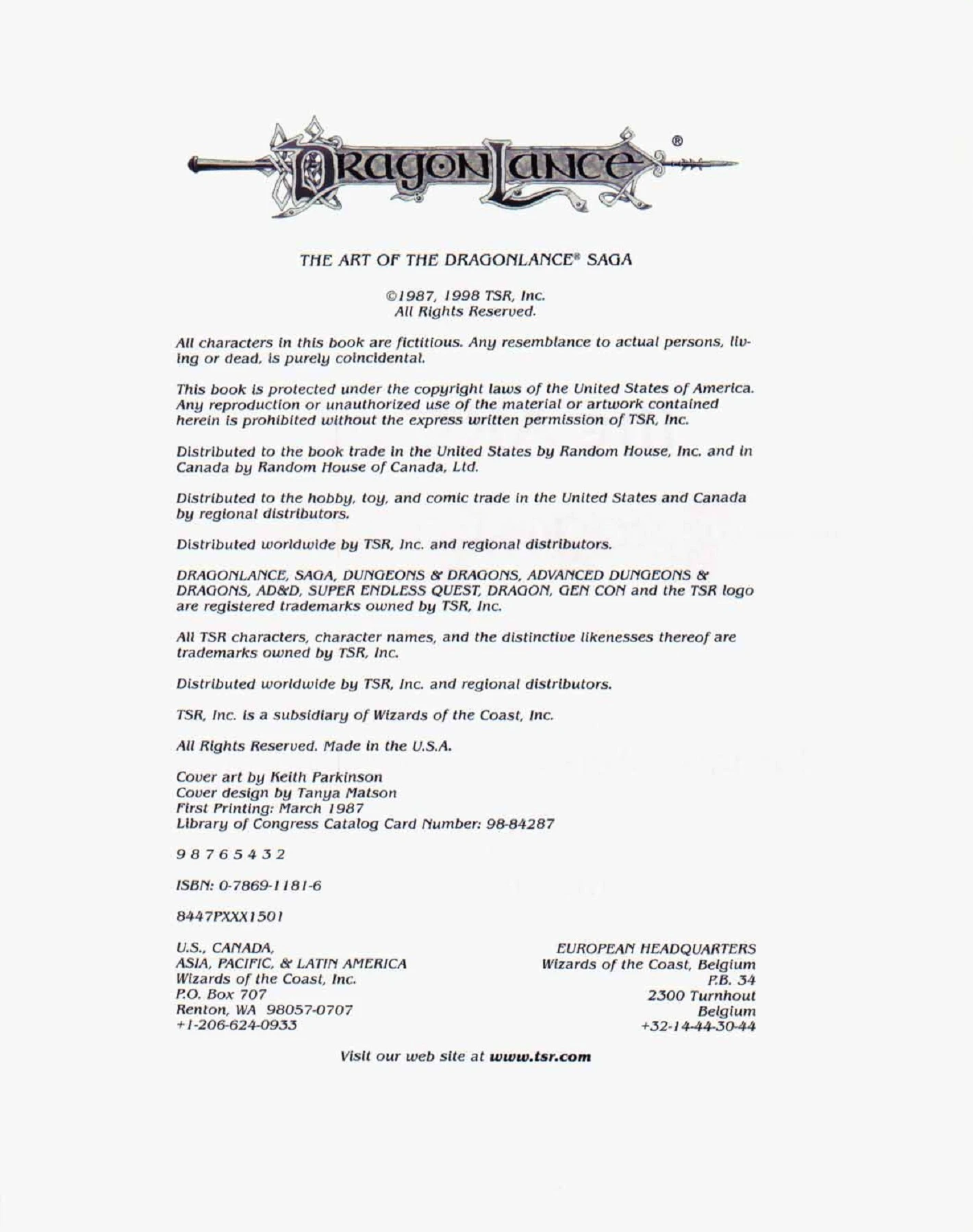 The Art of the Dragonlance Saga - Flip eBook Pages 1-50 | AnyFlip