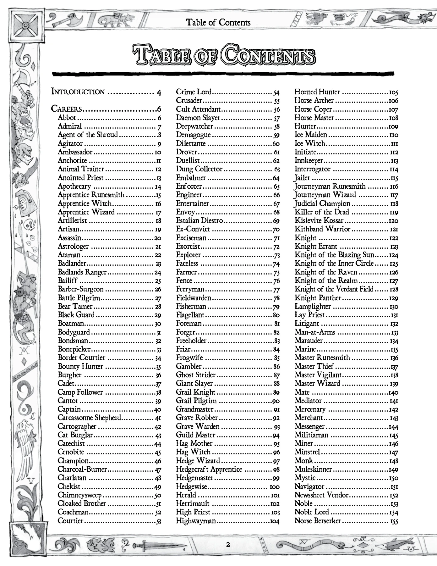 WFRP - Career Compendium - Flip eBook Pages 51-100 | AnyFlip