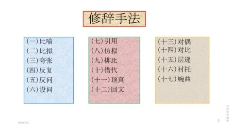 17种修辞手法
