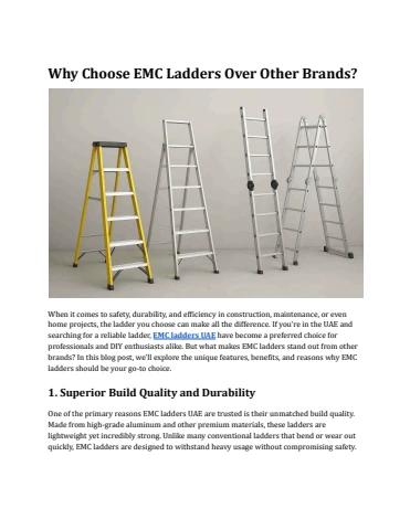Why Choose EMC Ladders Over Other Brands_