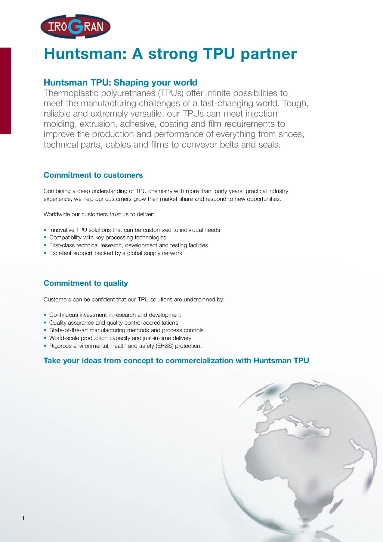 Thermoplastic Polyurethanes (TPU) - Huntsman Corporation