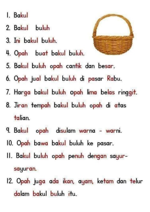 Bahan Bacaan Suku Kata Flip Ebook Pages 1 9 Anyflip Anyflip