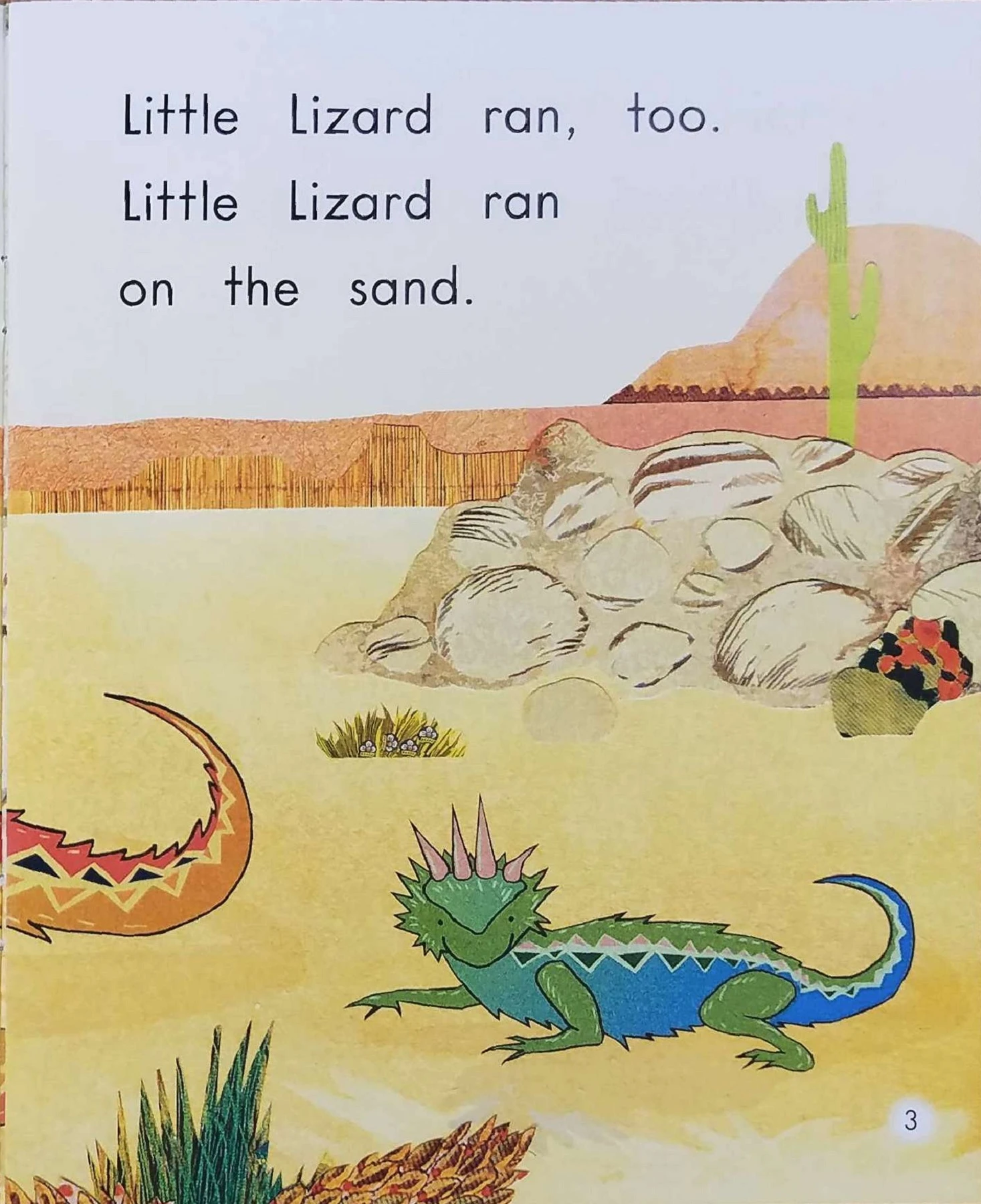 Little Lizard Learning Big Lizard Little Lizard