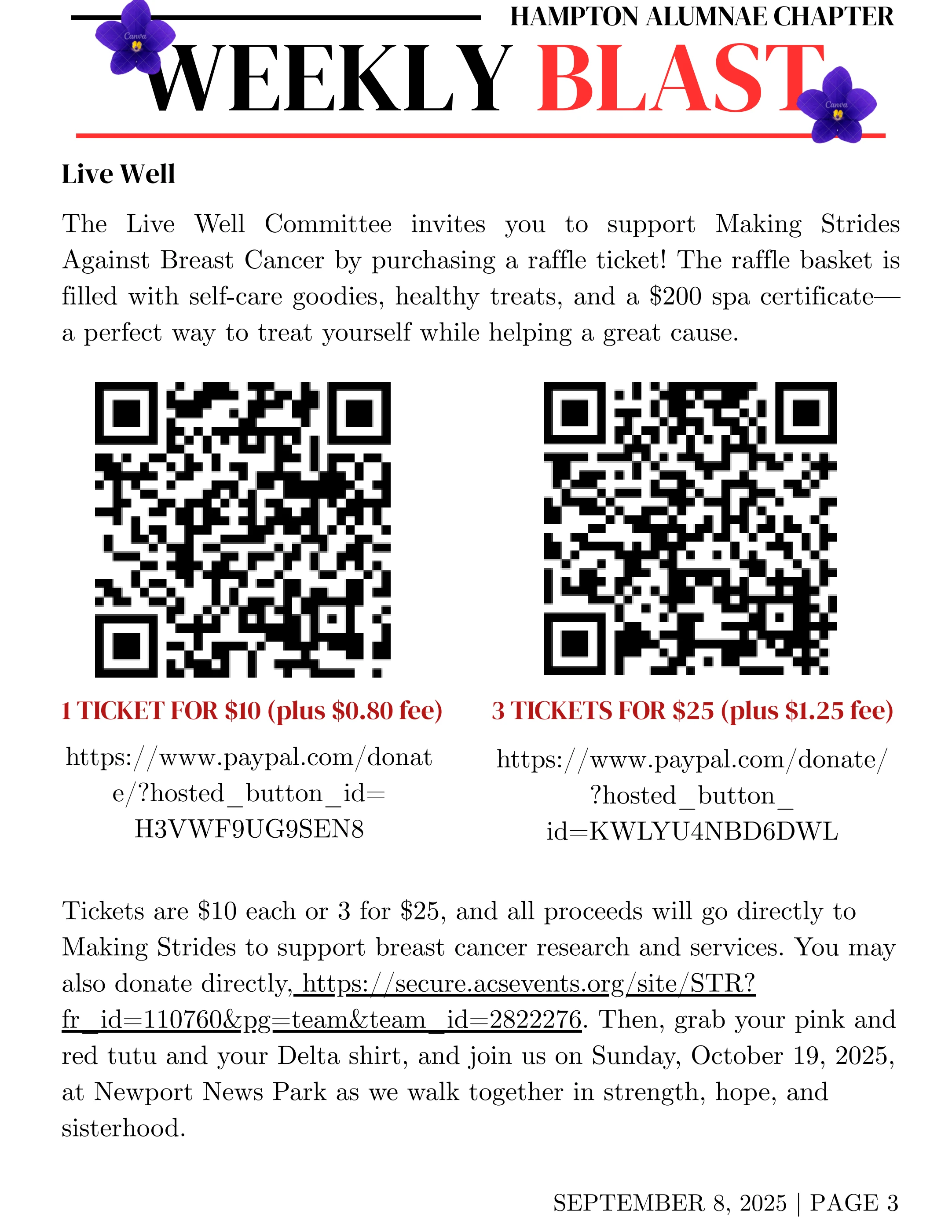 Weekly Blast - September 9, 2025