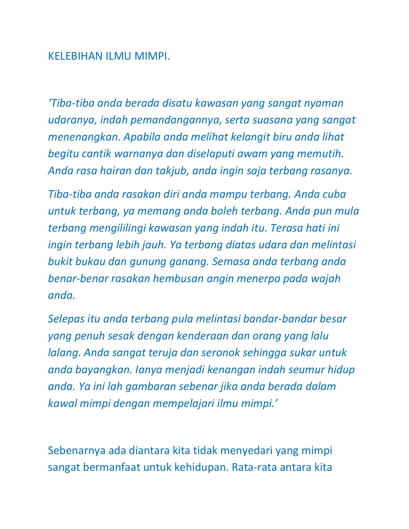 Kelebihan Ilmu Mimpi 0 1 Edit Flip Ebook Pages 1 18 Anyflip Anyflip
