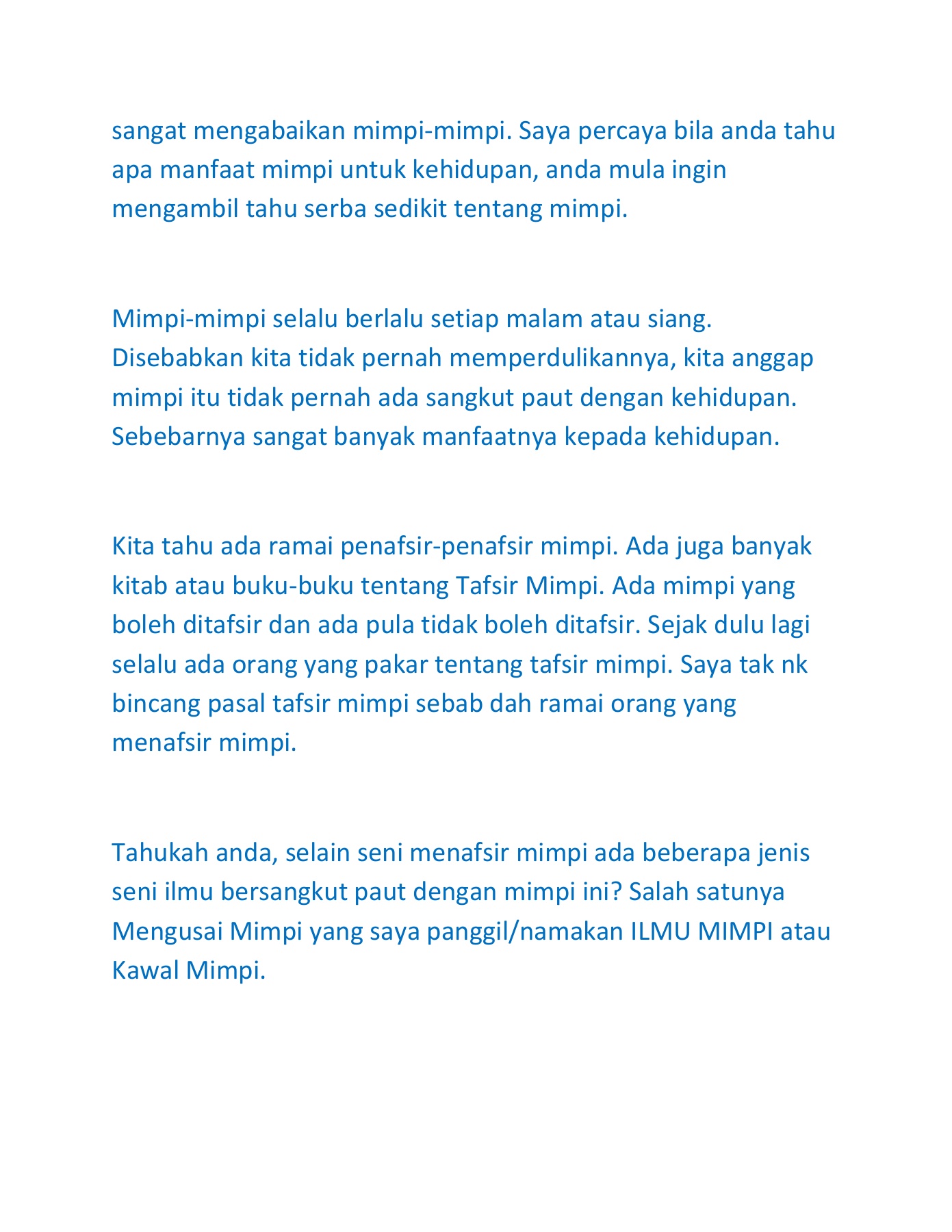 Kelebihan Ilmu Mimpi 0 1 Edit Flip Ebook Pages 1 18 Anyflip Anyflip