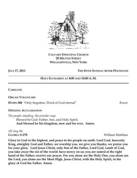 Only-begotten, Word of God eternal” The people standing ...