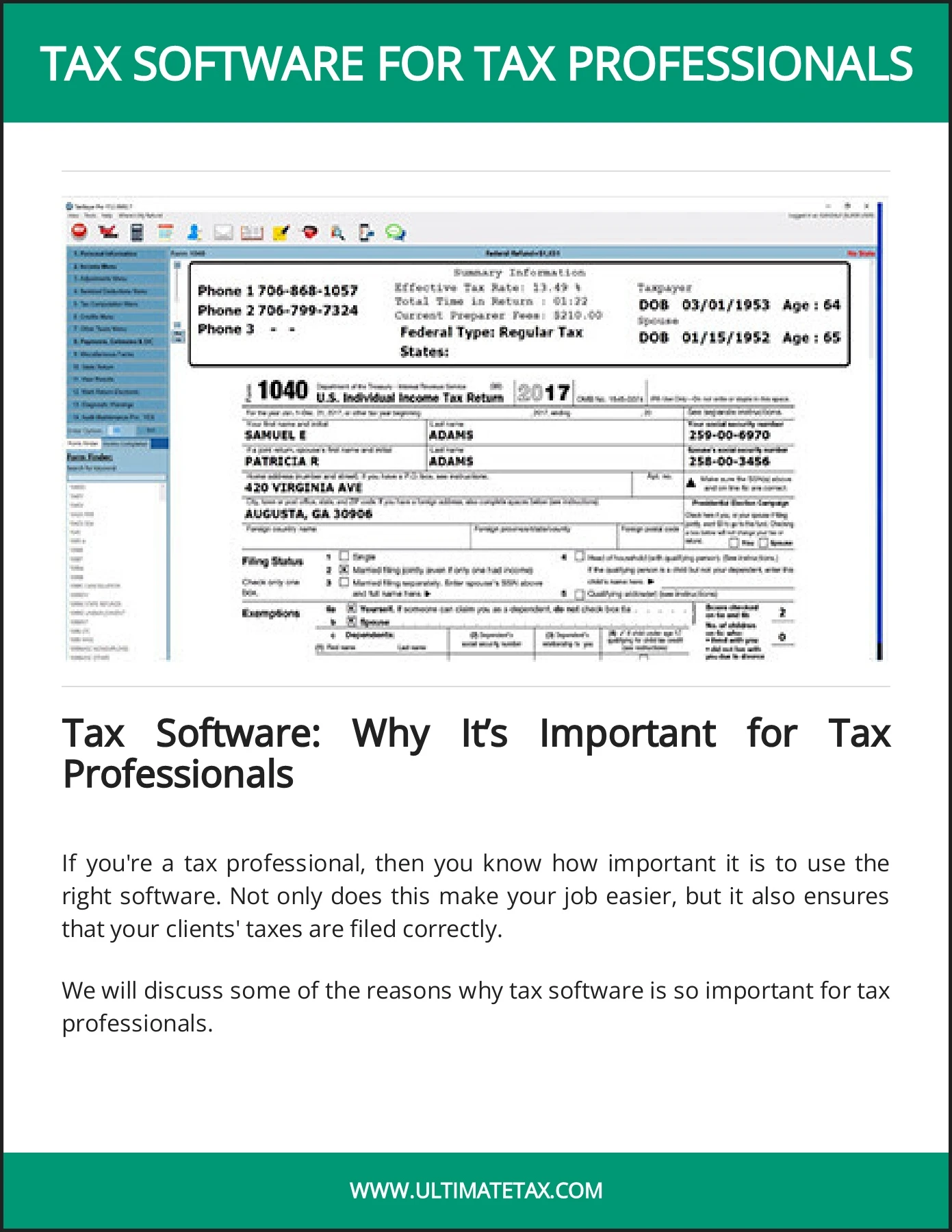 Tax Input Software Tax Software For Tax Professionals
