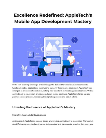 AppleTech: Your Premier Mobile App Development Service Provide - rahul ...