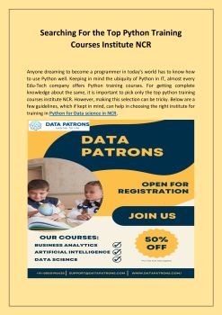 Searching For the Top Python Training Courses Institute NCR ...