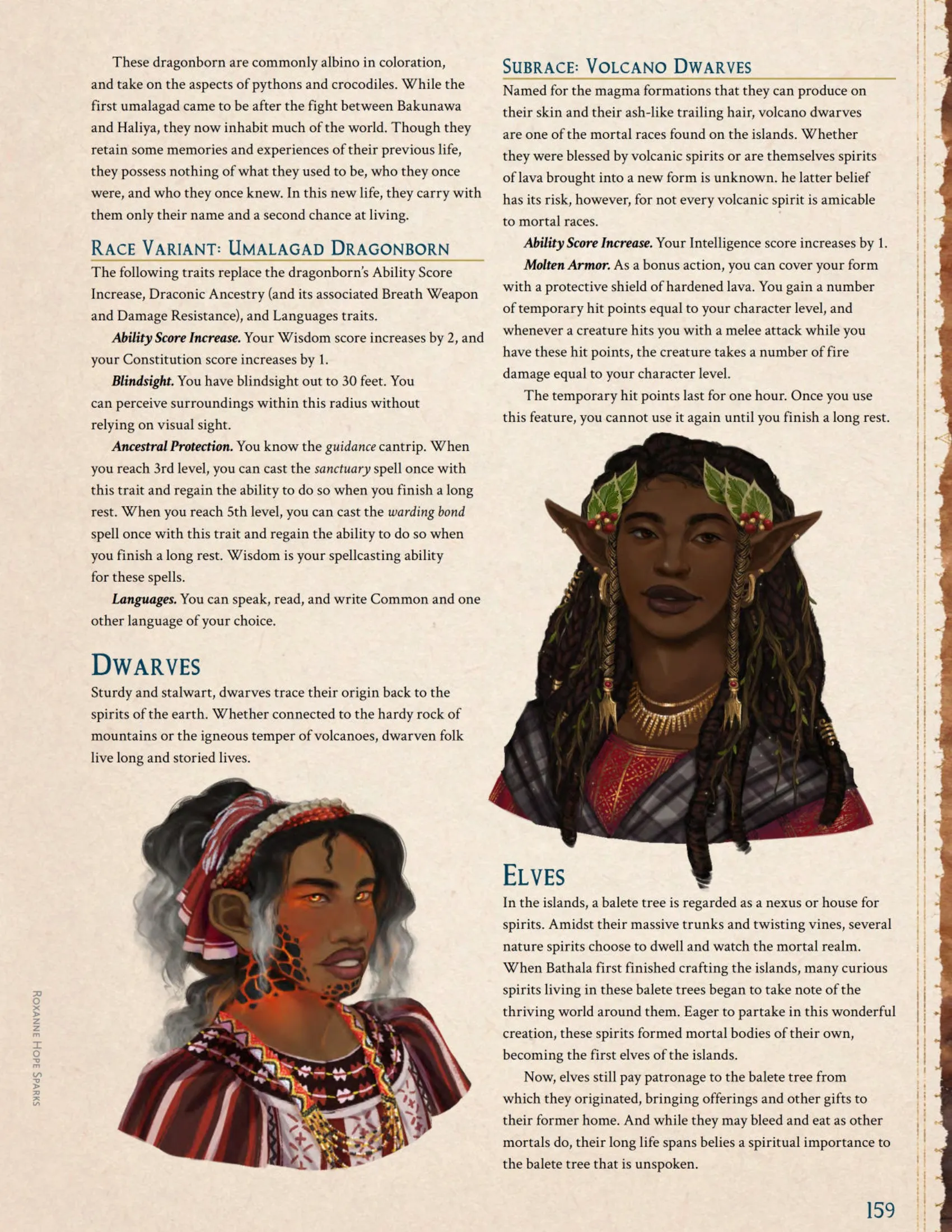 Sina Una - Character Options
