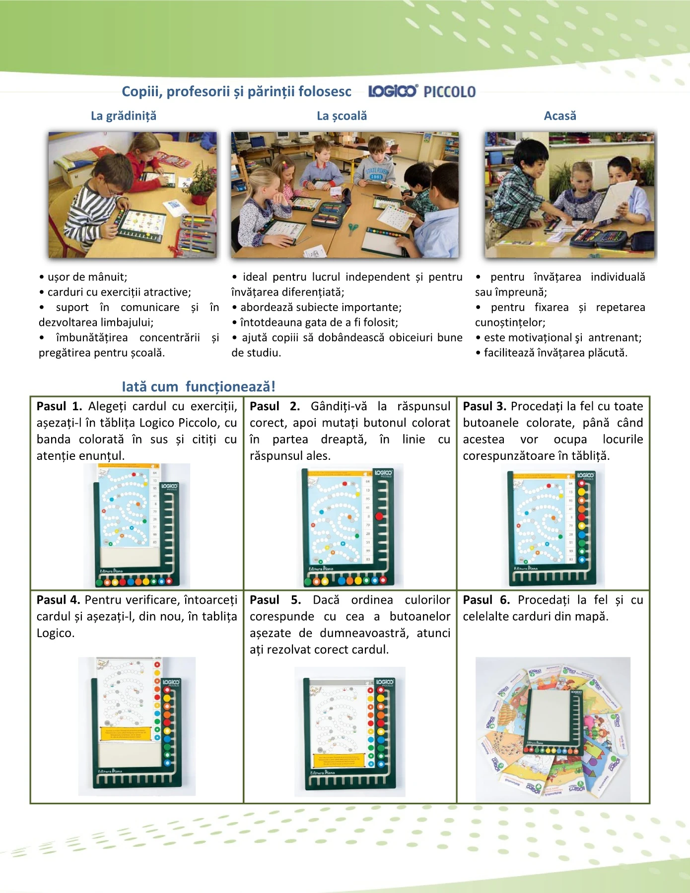 Piccolo Flash Card.pdf Jocul educațional Logico Piccolo